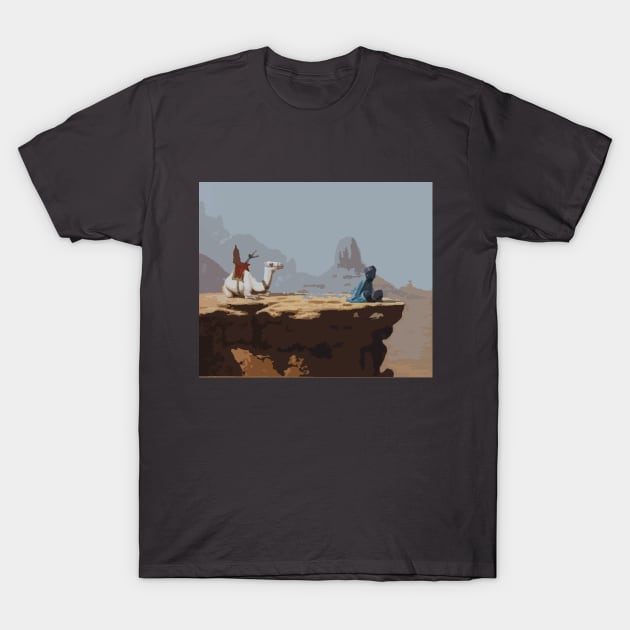 The Beauty Of The Arabian Desert With The Camel T-Shirt by ArkiLart Design